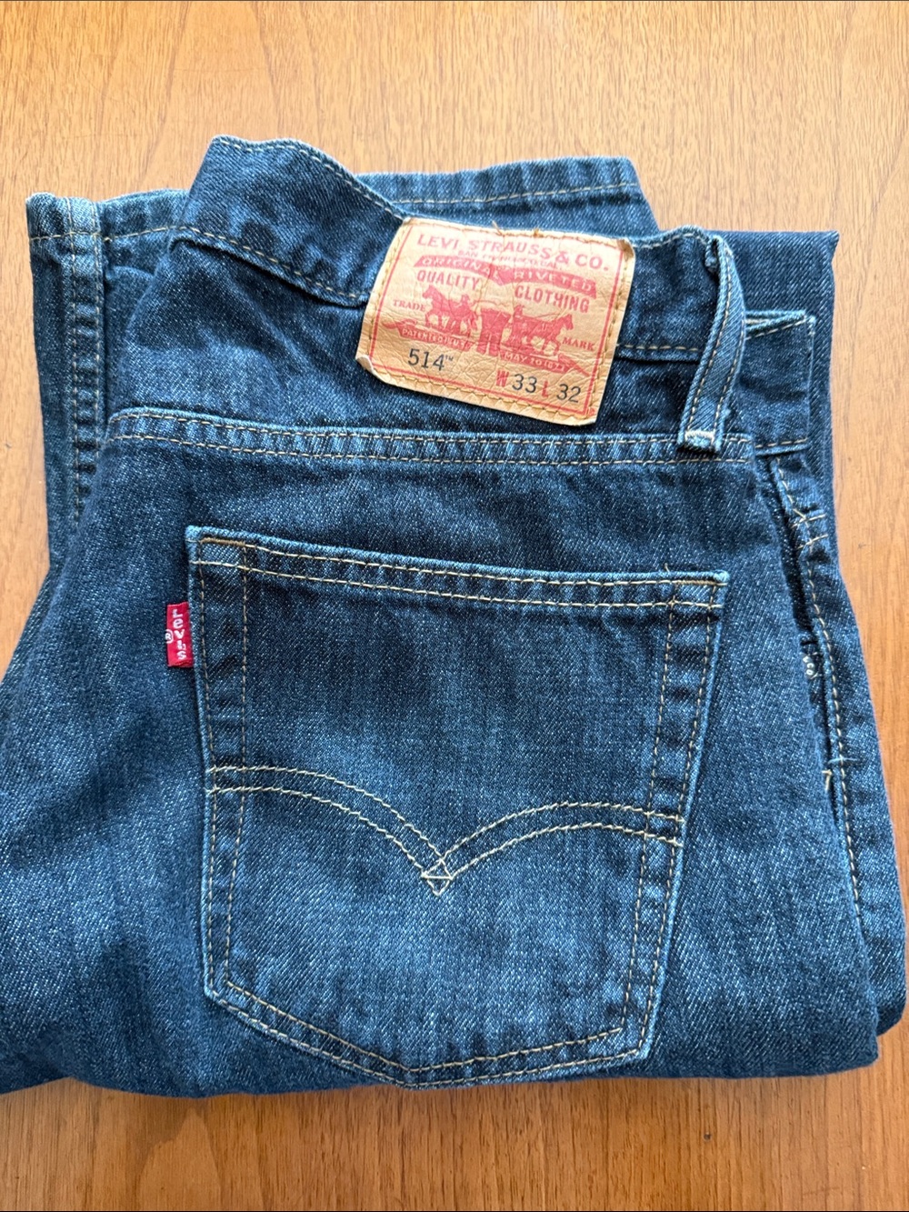 Levi's Slim Straight Jeans in Dark Blue Denim